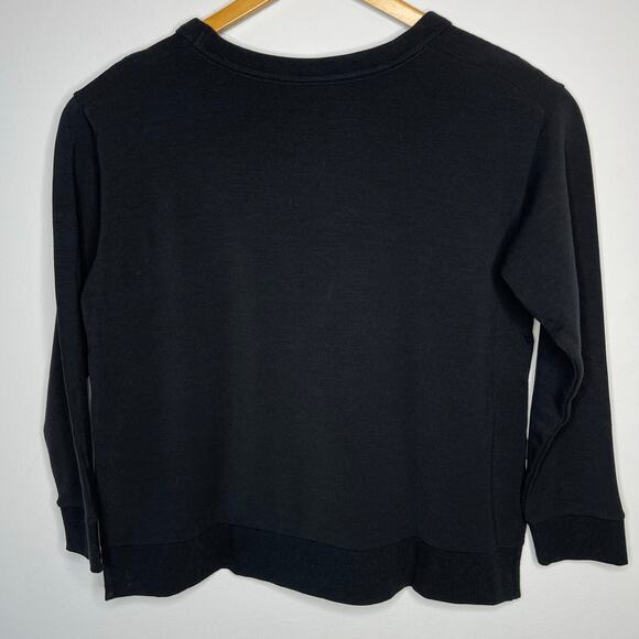 Icebreaker womens Dalston Merino Crewneck Sweatshirt size Small Black New - Picture 5 of 12